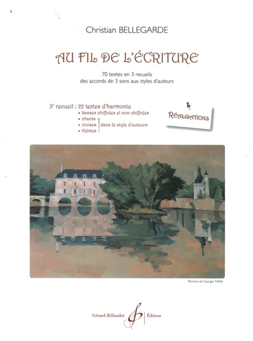 Au fil de l’écriture. 3e recueil - Réalisations Visuel